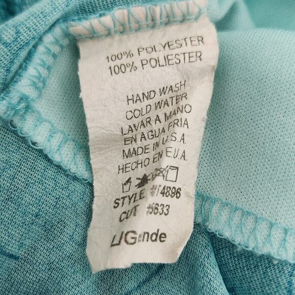 Vintage Forever 21 Lace Top – Turquoise Blue - Milkmaid Cottage M/L - Picture 7 of 7